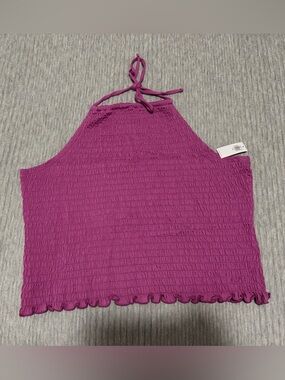 Old Navy Magenta Smocked Top - XXL
